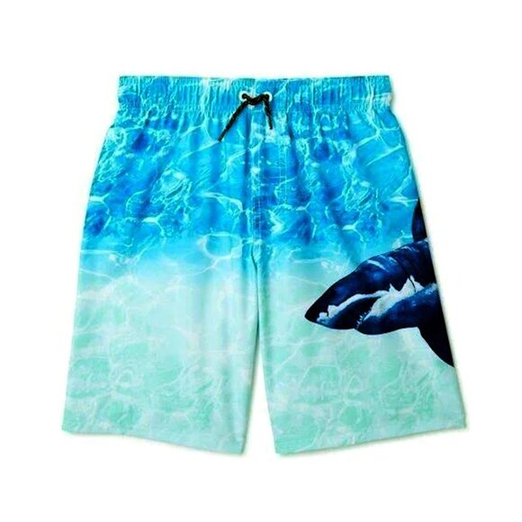wonder nation Other - Blue Green Quick-Dry Swim Trunks - Boys Size Small (6-7) Wonder Nation Swimwear